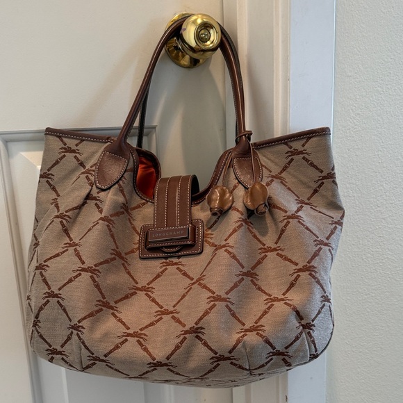Longchamp Handbags - Longchamp Monogram Canvas Shopper (Rare)